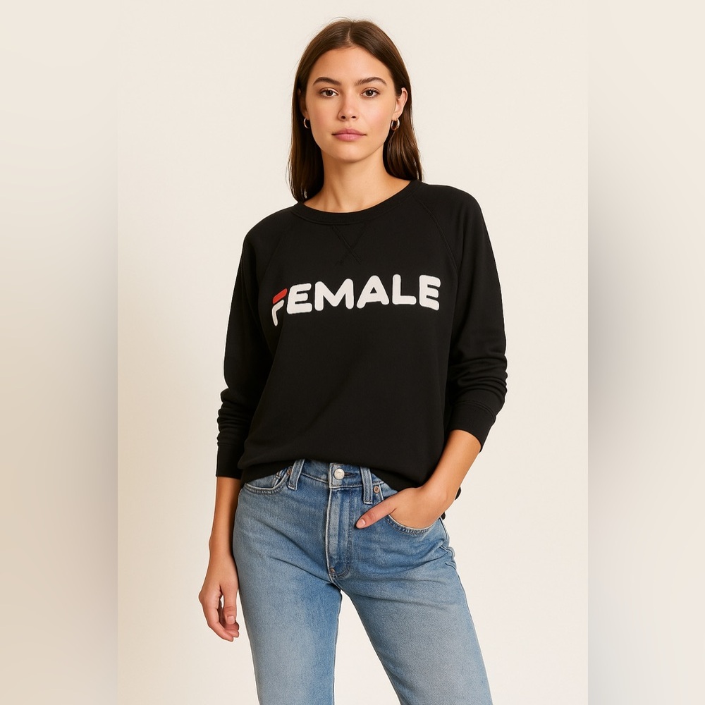 The Laundry Room Black “FEMALES” Graphic Crewneck Festival Sweatshirt Size M